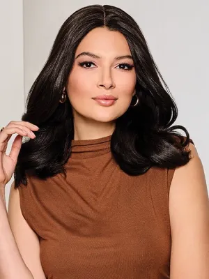 16" On Key | Human Hair Topper with Lace Front (Mono Top)