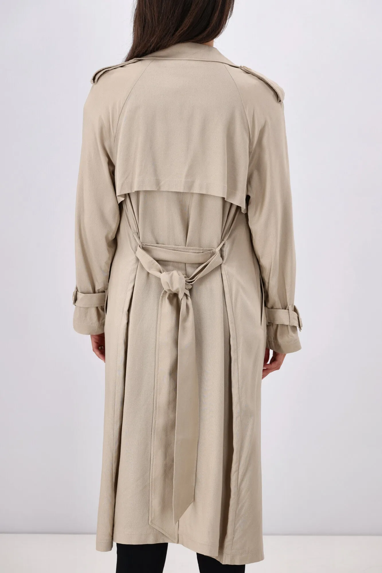 All About Eve Toledo Trench Coat Bone