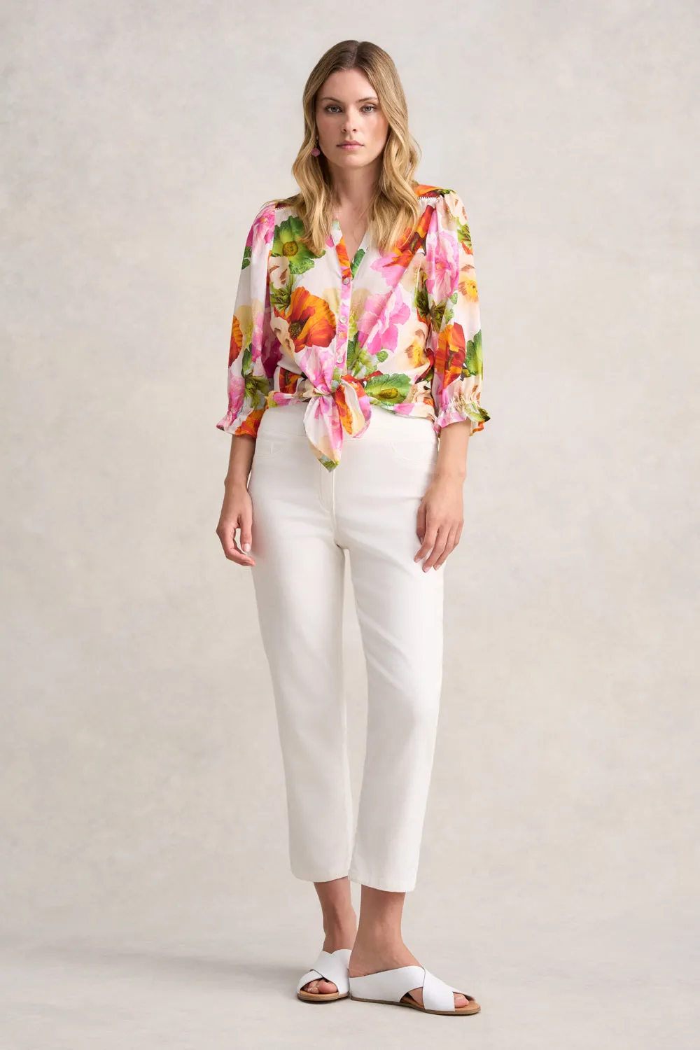 Bengajean® 7/8 Straight Leg - Cream