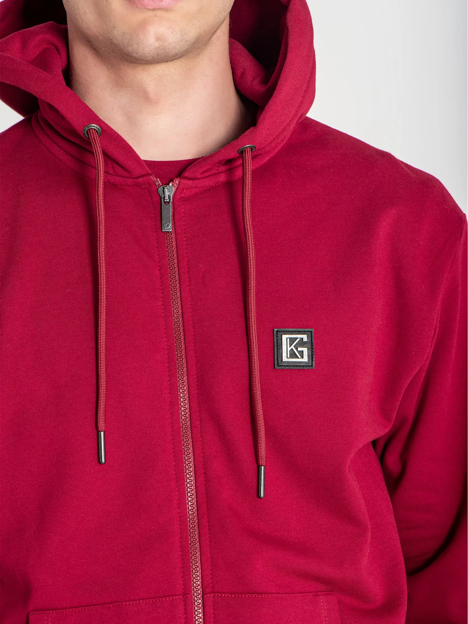 Burgundy Saint Hoodie Jacket