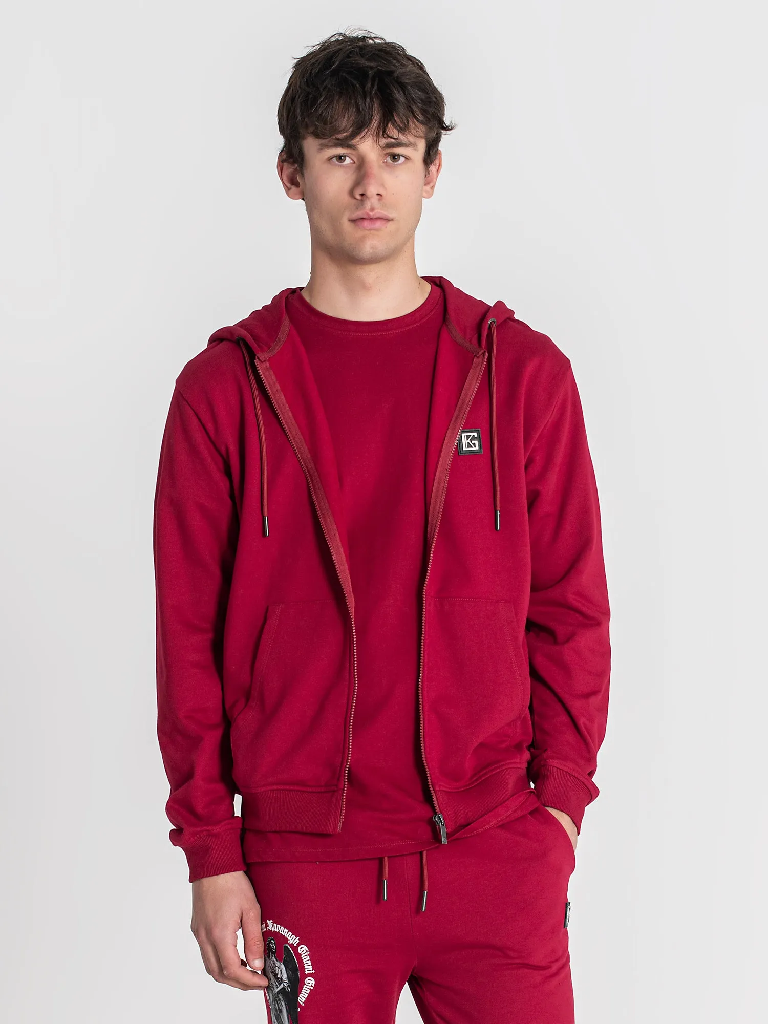 Burgundy Saint Hoodie Jacket