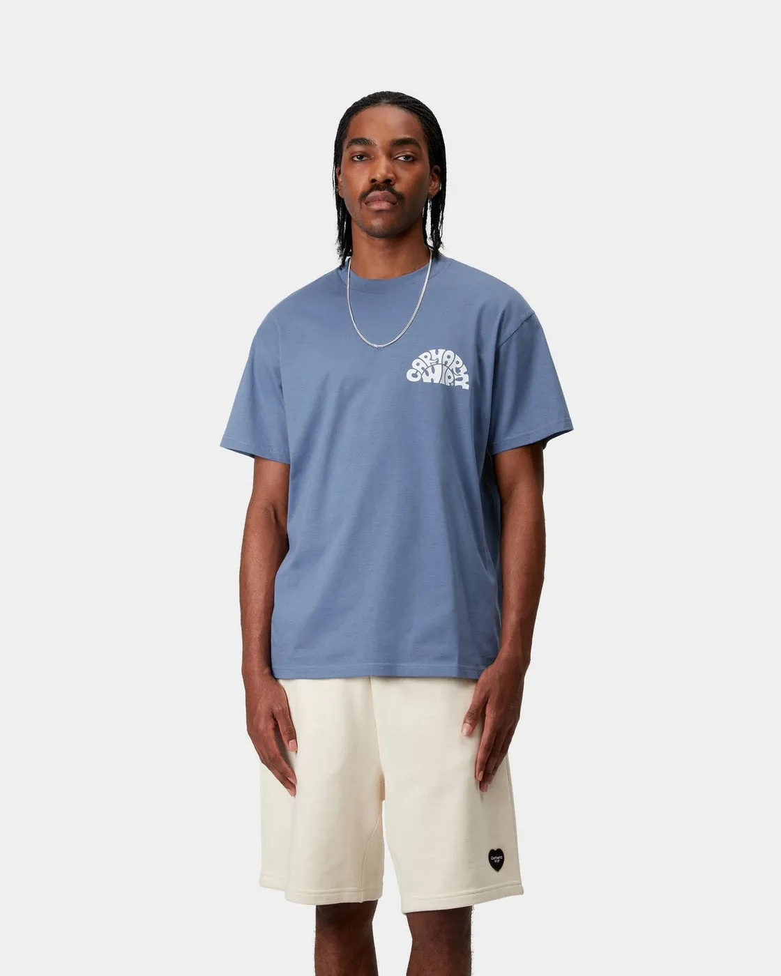 Carhartt WIP Jazzy Tee - Blue Iris / White