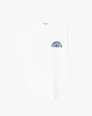 Carhartt WIP Jazzy Tee - White / Blue Iris