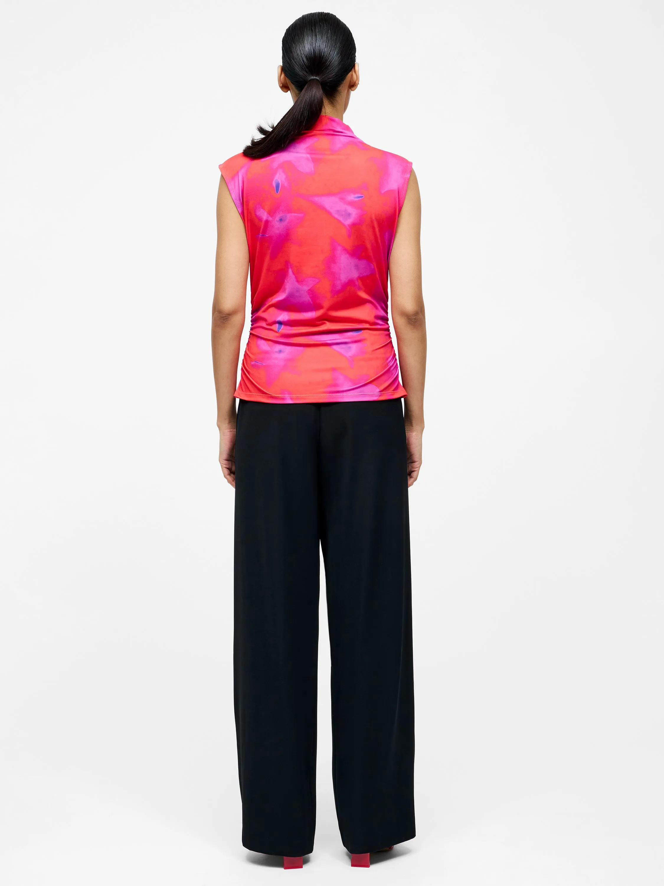 Christy Ruched Sleeveless Top