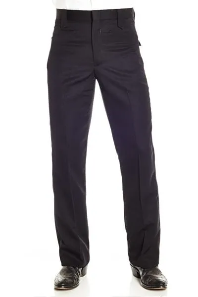 Circle S Mens Black Western Poly Blend Ranch Dress Pant 48 B