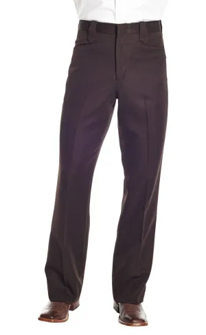 Circle S Mens Brown Polyester Ranch Dress Pants 48