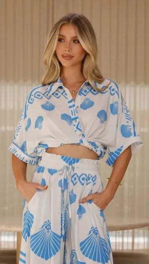 Daley Button Up Shirt - Sea Shell