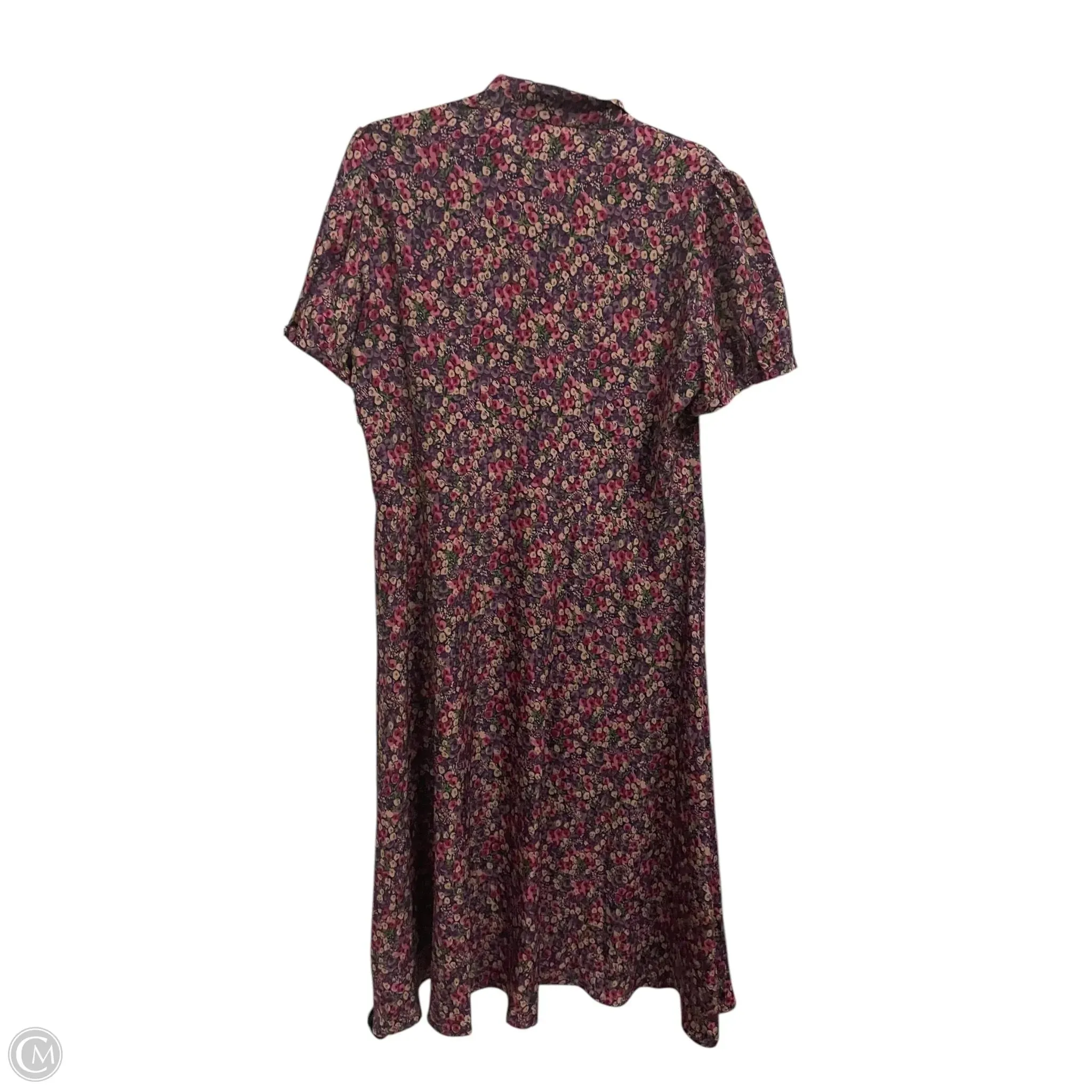 Dress Casual Maxi By Lauren By Ralph Lauren In Purple, Size: Xl