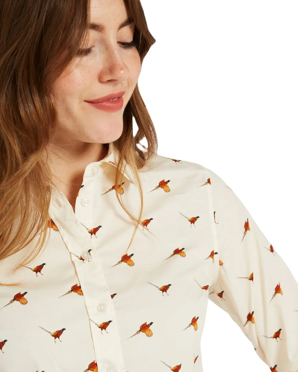 Dubarry Womens Calamint Pheasant Print Shirt