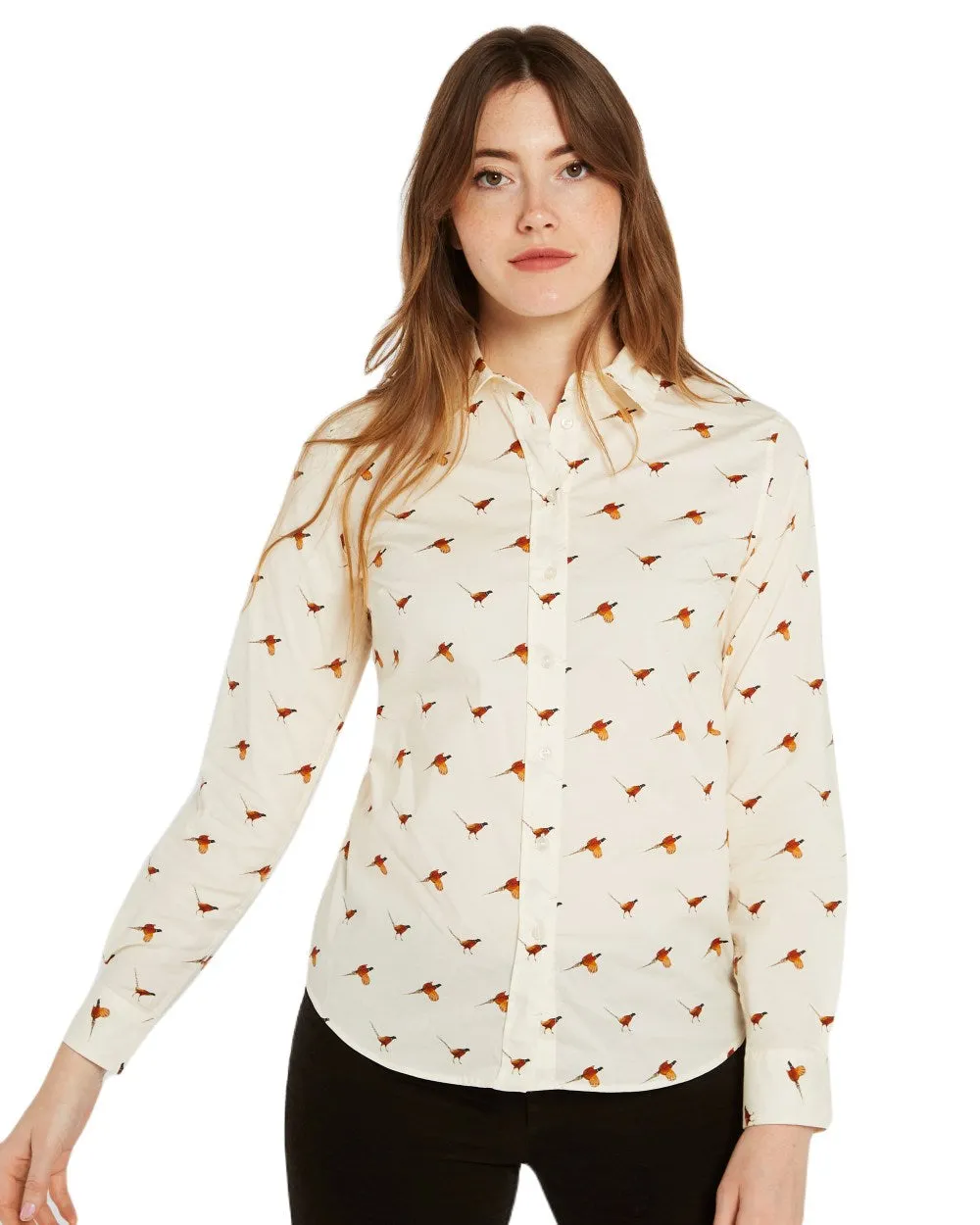 Dubarry Womens Calamint Pheasant Print Shirt