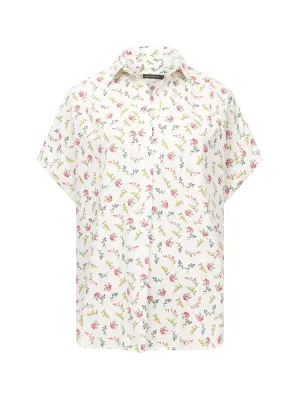 Floriana Crepe Light Popover Shirt