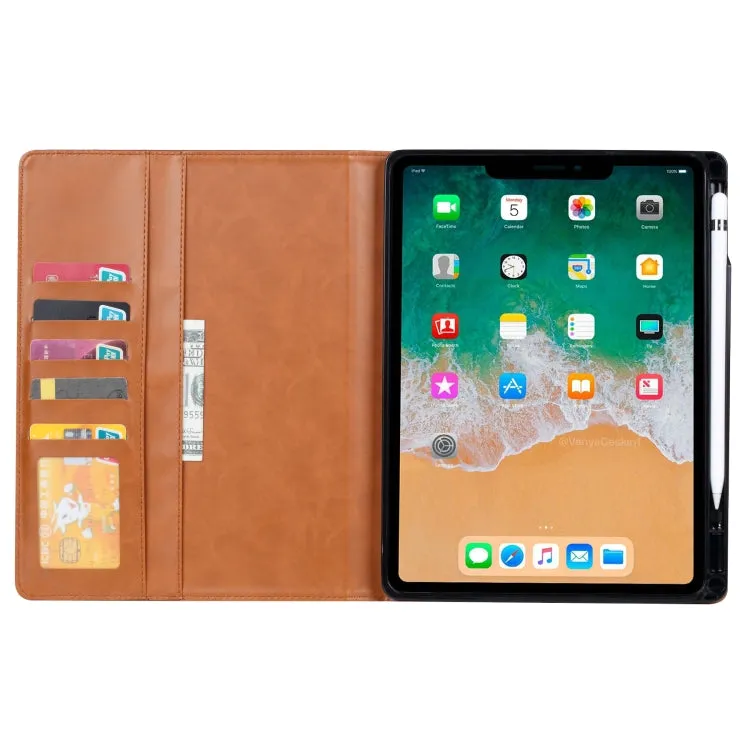 For iPad Mini Knead Skin Texture Horizontal Flip Leather Tablet Case with Photo Frame  Holder