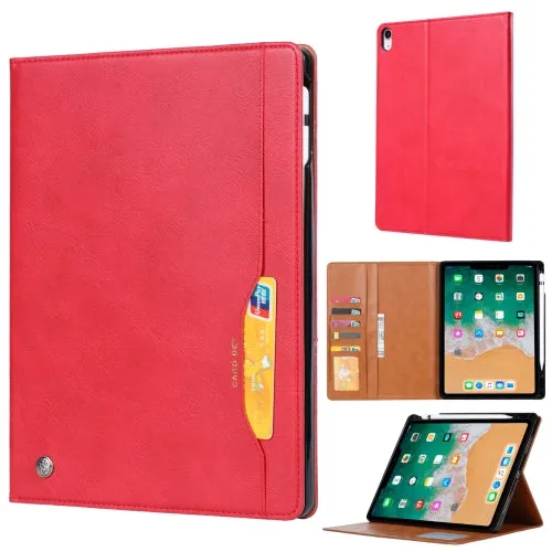 For iPad Mini Knead Skin Texture Horizontal Flip Leather Tablet Case with Photo Frame  Holder