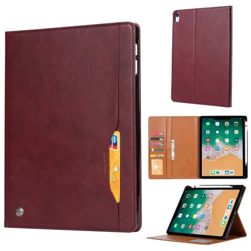 For iPad Mini Knead Skin Texture Horizontal Flip Leather Tablet Case with Photo Frame  Holder