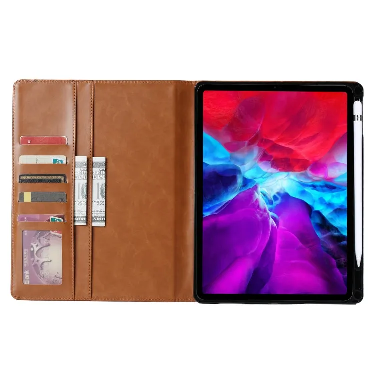 For iPad Pro Knead Skin Texture Horizontal Flip Leather Tablet Case with Photo Frame  Holder