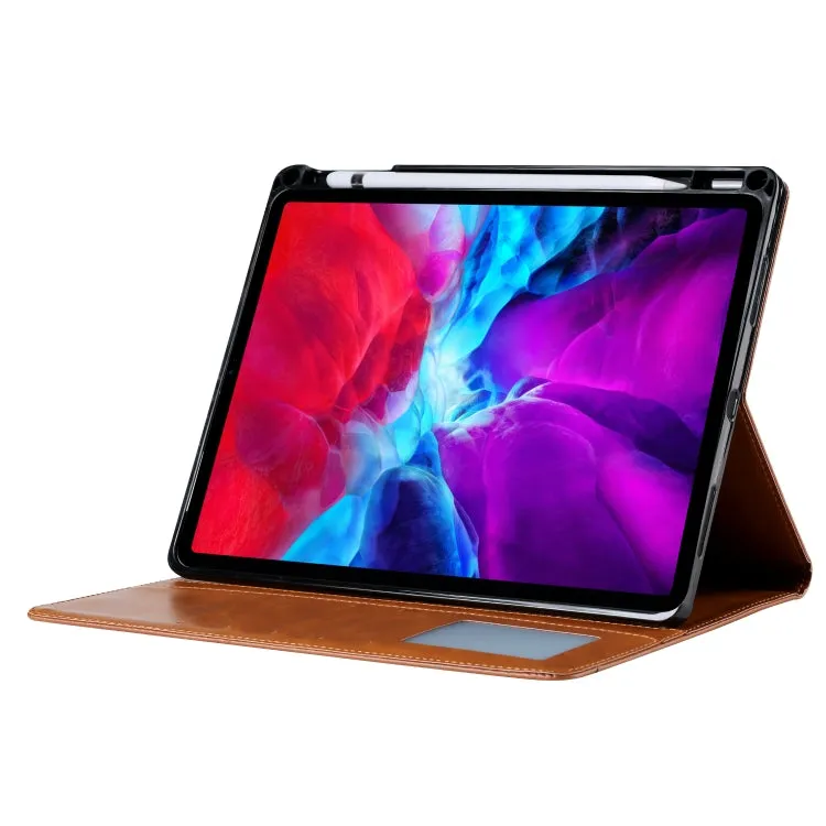 For iPad Pro Knead Skin Texture Horizontal Flip Leather Tablet Case with Photo Frame  Holder