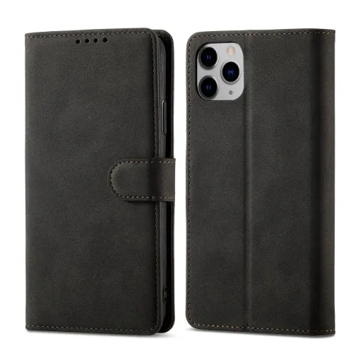 For iPhone 11 Frosted Anti-theft Brush Horizontal Flip Leather Case with Holder  Card Slots