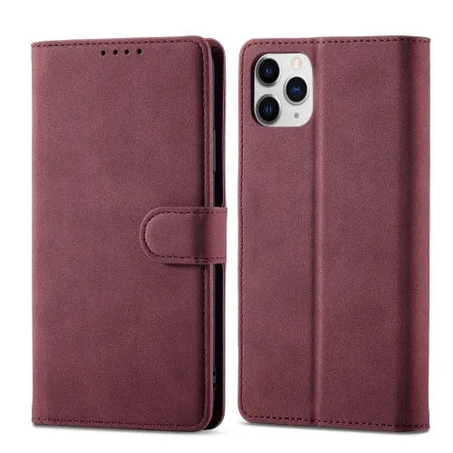 For iPhone 11 Frosted Anti-theft Brush Horizontal Flip Leather Case with Holder  Card Slots