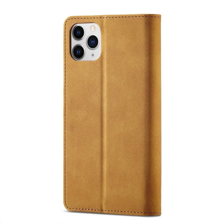 For iPhone 11 Frosted Anti-theft Brush Horizontal Flip Leather Case with Holder  Card Slots