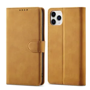 For iPhone 11 Frosted Anti-theft Brush Horizontal Flip Leather Case with Holder  Card Slots