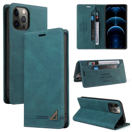 For iPhone 11 Skin Feel Anti-theft Brush Horizontal Flip Leather Case with Holder  Card Slots