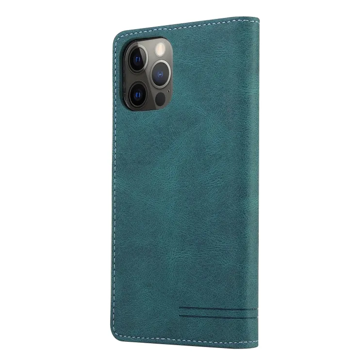 For iPhone 11 Skin Feel Anti-theft Brush Horizontal Flip Leather Case with Holder  Card Slots