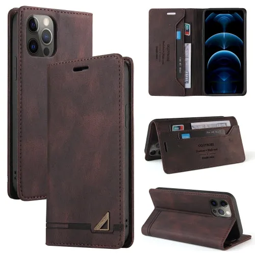 For iPhone 11 Skin Feel Anti-theft Brush Horizontal Flip Leather Case with Holder  Card Slots