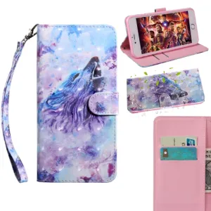 For Samaung Galaxy S22 5G 3D Painted Pattern Horizontal Flip Leather Phone Case with Holder