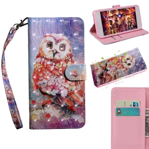 For Samaung Galaxy S22 5G 3D Painted Pattern Horizontal Flip Leather Phone Case with Holder