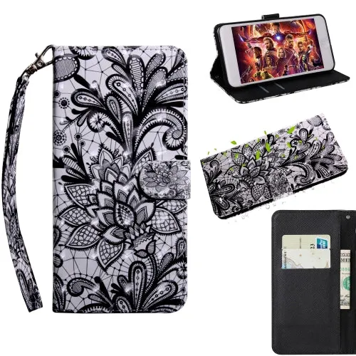 For Samaung Galaxy S22 5G 3D Painted Pattern Horizontal Flip Leather Phone Case with Holder
