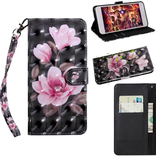 For Samaung Galaxy S22 5G 3D Painted Pattern Horizontal Flip Leather Phone Case with Holder