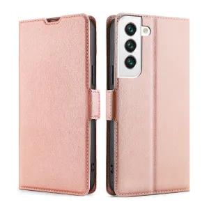 For Samaung Galaxy S22 5G Ultra-thin Voltage Buckle PU   TPU Horizontal Flip Leather Case with