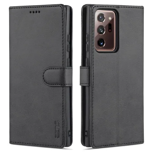 For Samsung Galaxy Note20 AZNS Skin Feel Calf Texture Horizontal Flip Leather Case with Card Slots