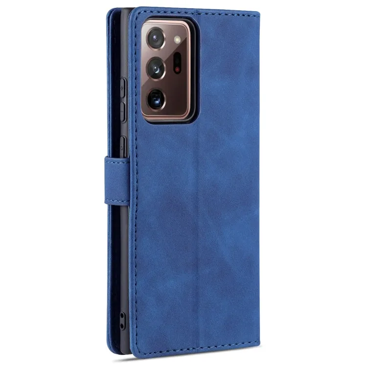 For Samsung Galaxy Note20 AZNS Skin Feel Calf Texture Horizontal Flip Leather Case with Card Slots