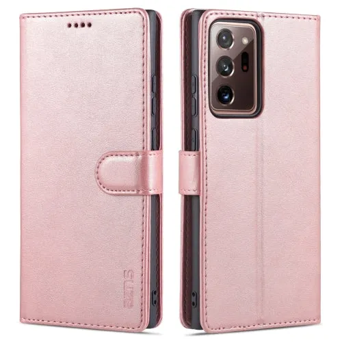 For Samsung Galaxy Note20 AZNS Skin Feel Calf Texture Horizontal Flip Leather Case with Card Slots