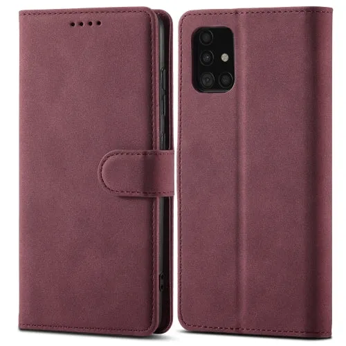 For Samsung Galaxy Note20 Frosted Anti-theft Brush Horizontal Flip Leather Case with Holder