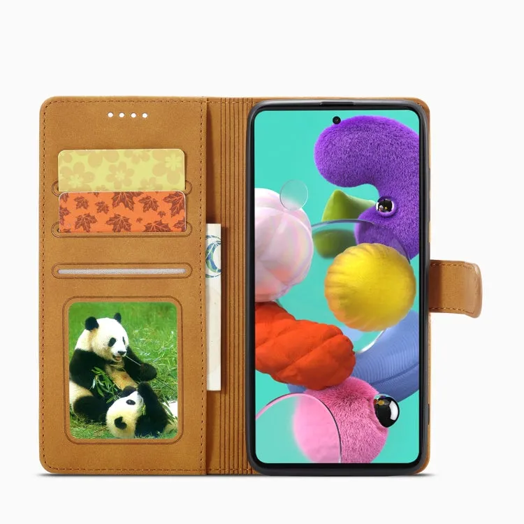 For Samsung Galaxy Note20 Frosted Anti-theft Brush Horizontal Flip Leather Case with Holder