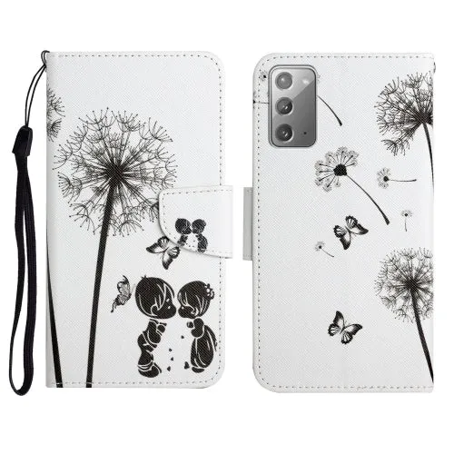 For Samsung Galaxy Note20 Painted Pattern Horizontal Flip Leather Case with Holder  Card Slot