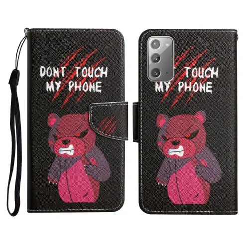 For Samsung Galaxy Note20 Painted Pattern Horizontal Flip Leather Case with Holder  Card Slot