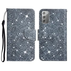 For Samsung Galaxy Note20 Painted Pattern Horizontal Flip Leather Case with Holder  Card Slot