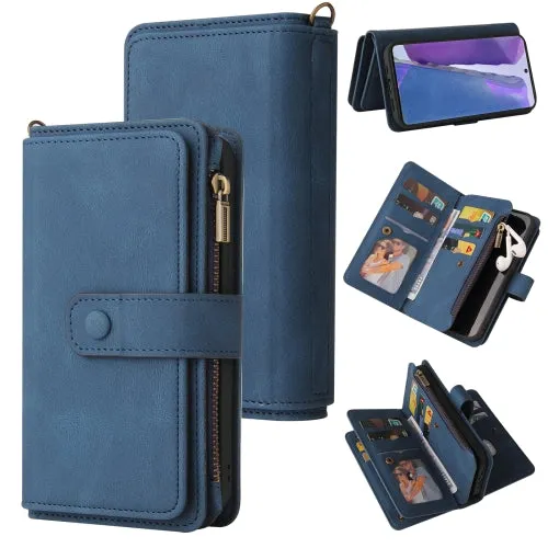 For Samsung Galaxy Note20 Skin Feel PU   TPU Horizontal Flip Leather Case with Holder  15