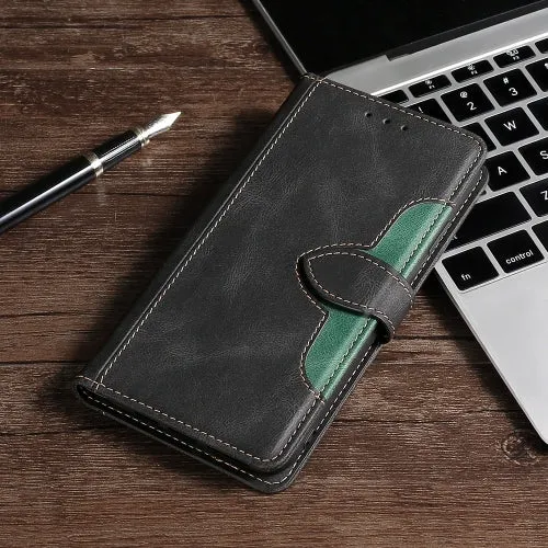 For Samsung Galaxy Note20 Stitching Skin Feel Magnetic Buckle Horizontal Flip PU Leather Case with