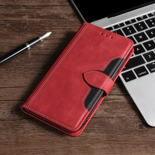 For Samsung Galaxy Note20 Stitching Skin Feel Magnetic Buckle Horizontal Flip PU Leather Case with