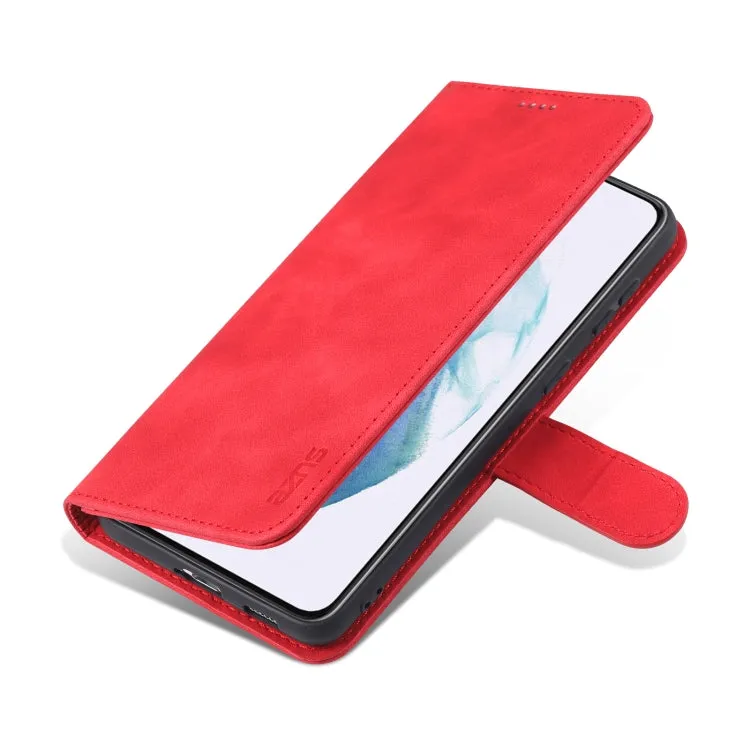 For Samsung Galaxy S21  5G AZNS Skin Feel Calf Texture Horizontal Flip Leather Case with Card Slots