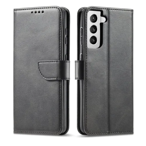 For Samsung Galaxy S21  5G Calf Texture Buckle Horizontal Flip Leather Case with Holder  Card