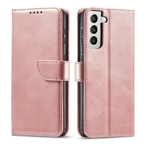 For Samsung Galaxy S21  5G Calf Texture Buckle Horizontal Flip Leather Case with Holder  Card