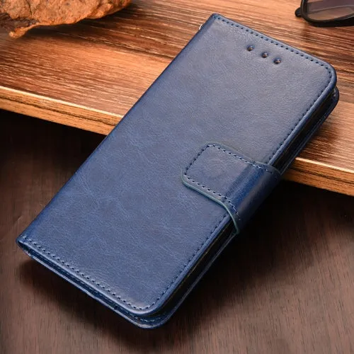For Samsung Galaxy S21  5G Crystal Texture Horizontal Flip Leather Case with Holder  Card