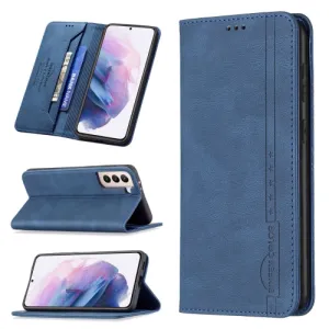 For Samsung Galaxy S21  5G Magnetic RFID Blocking Anti-Theft Leather Case with Holder  Card