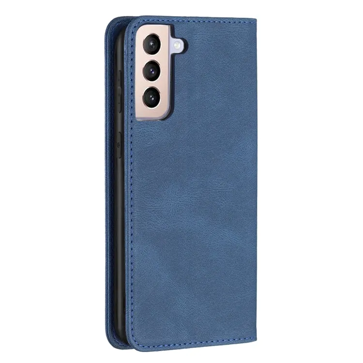 For Samsung Galaxy S21  5G Magnetic RFID Blocking Anti-Theft Leather Case with Holder  Card