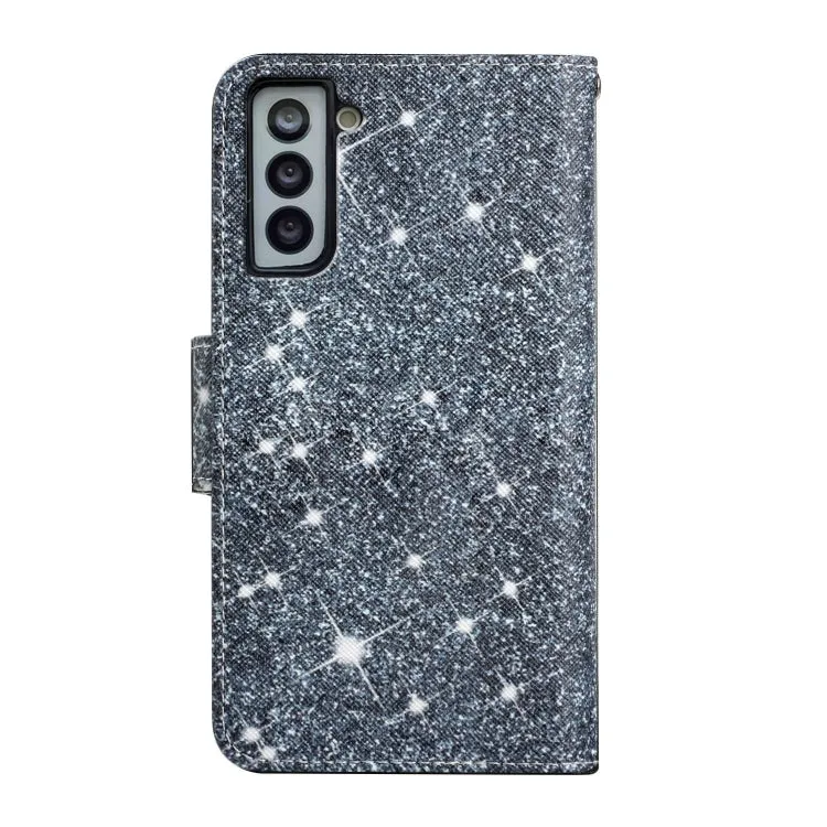 For Samsung Galaxy S21  5G Painted Pattern Horizontal Flip Leather Case with Holder  Card Slot